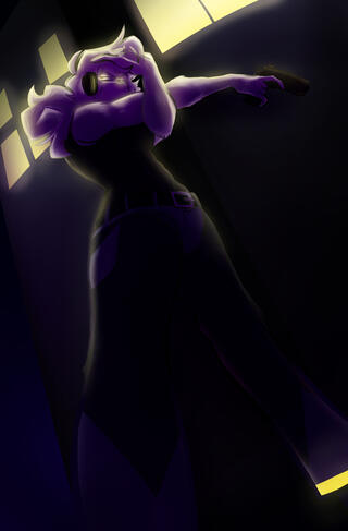 A night time scene with another character I like (original by sock.clip on IG)