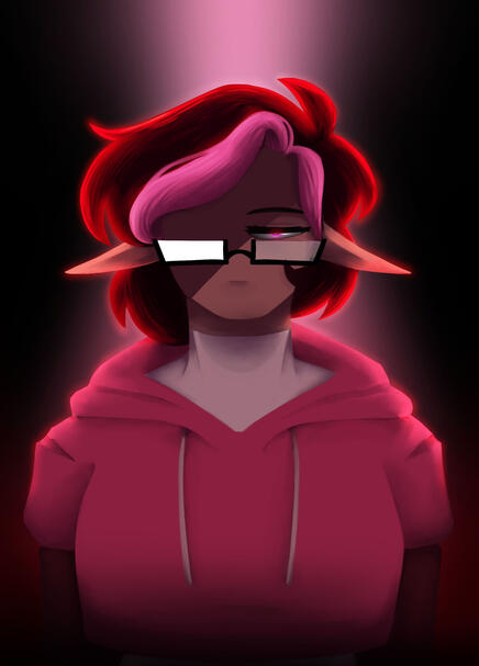 A painting I made for a poster in another class